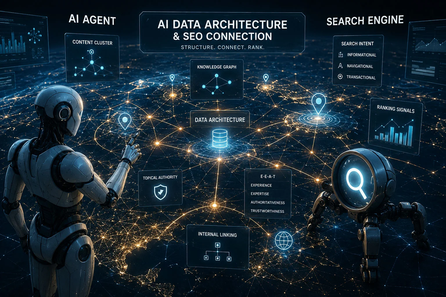 AI data architecture and SEO connection
